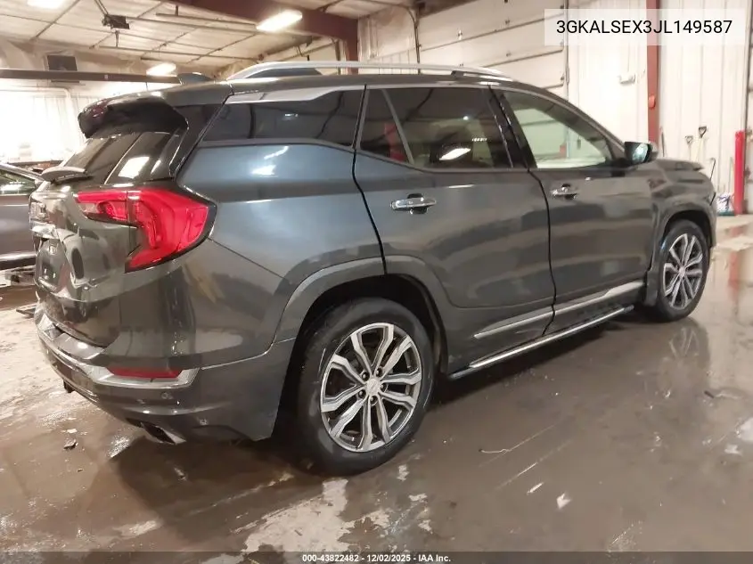 3GKALSEX3JL149587 2018 GMC Terrain Denali