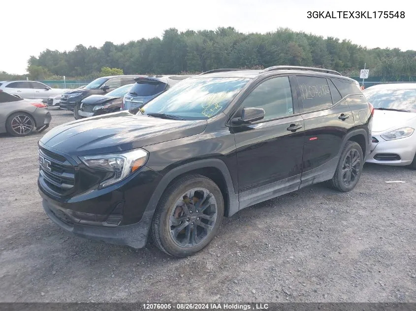 2019 GMC Terrain VIN: 3GKALTEX3KL175548 Lot: 12076005