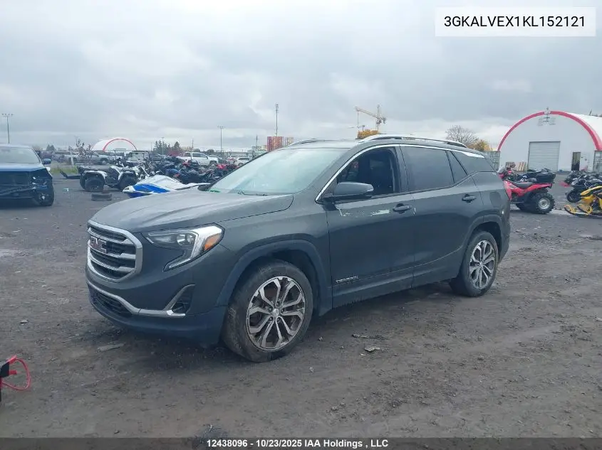 3GKALVEX1KL152121 2019 GMC Terrain Slt