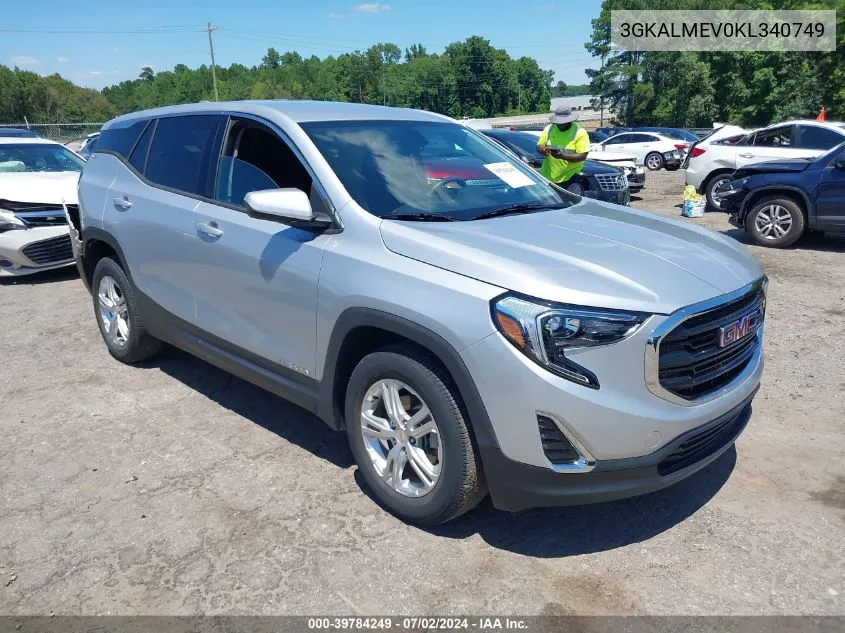 2019 GMC Terrain Sle VIN: 3GKALMEV0KL340749 Lot: 39784249