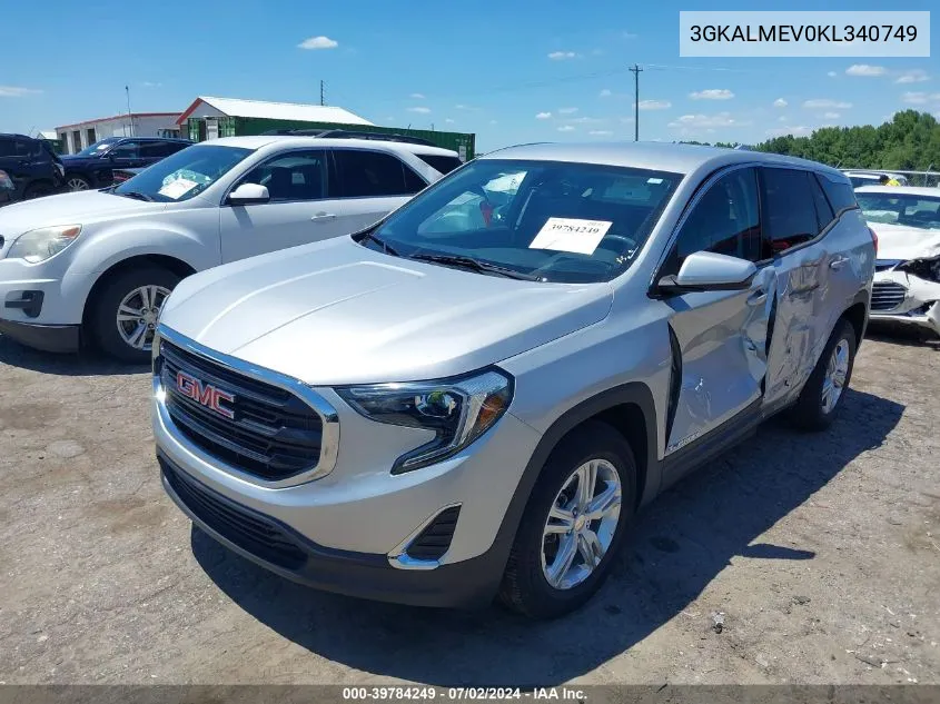 2019 GMC Terrain Sle VIN: 3GKALMEV0KL340749 Lot: 39784249