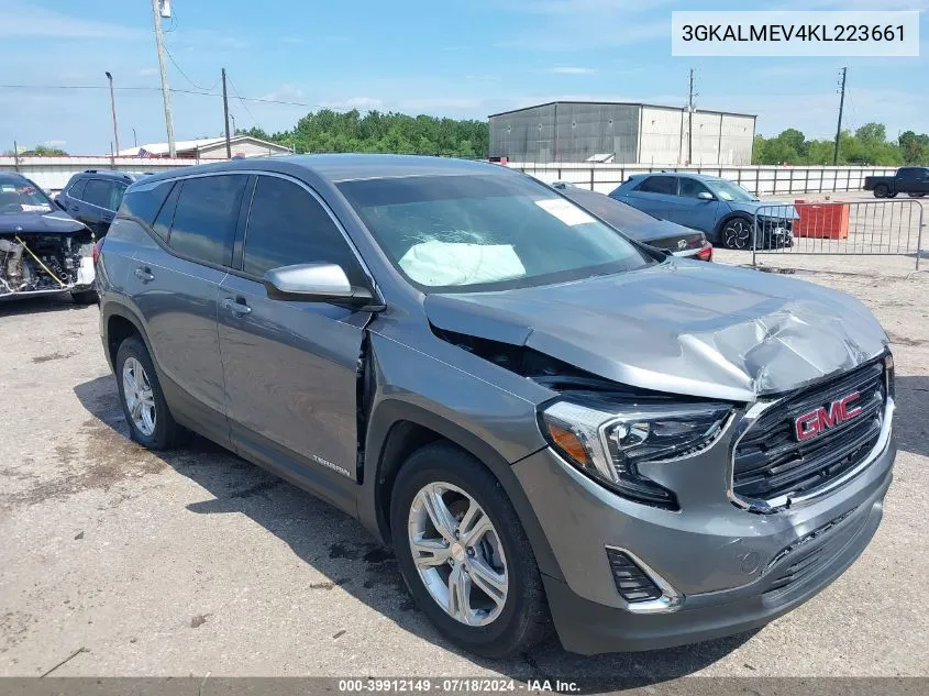 2019 GMC Terrain Sle VIN: 3GKALMEV4KL223661 Lot: 39912149