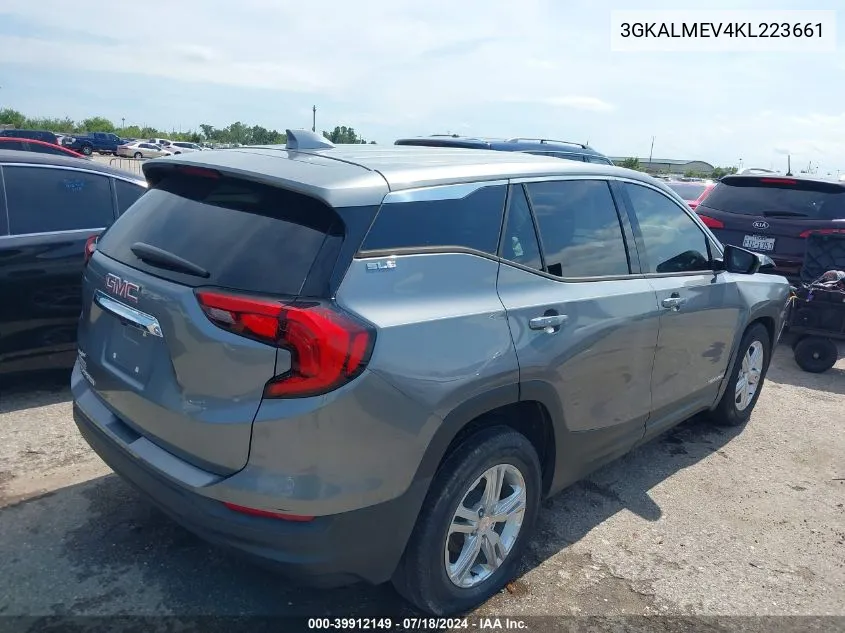 2019 GMC Terrain Sle VIN: 3GKALMEV4KL223661 Lot: 39912149