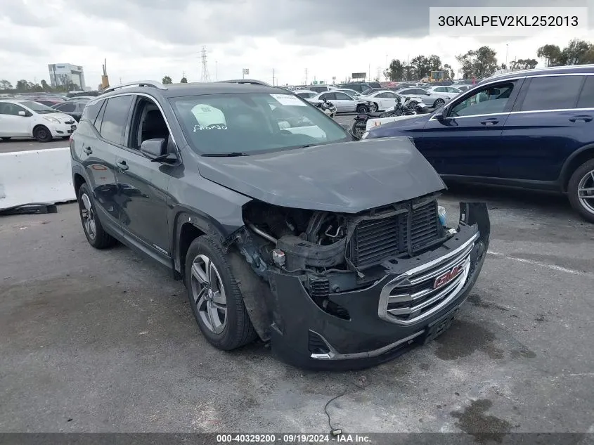 2019 GMC Terrain Slt VIN: 3GKALPEV2KL252013 Lot: 40329200