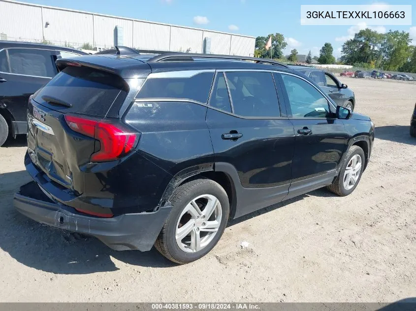 2019 GMC Terrain Sle VIN: 3GKALTEXXKL106663 Lot: 40381593