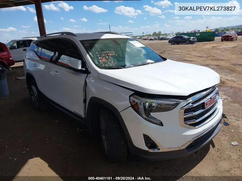 2019 GMC Terrain Slt VIN: 3GKALPEV7KL273827 Lot: 40401181