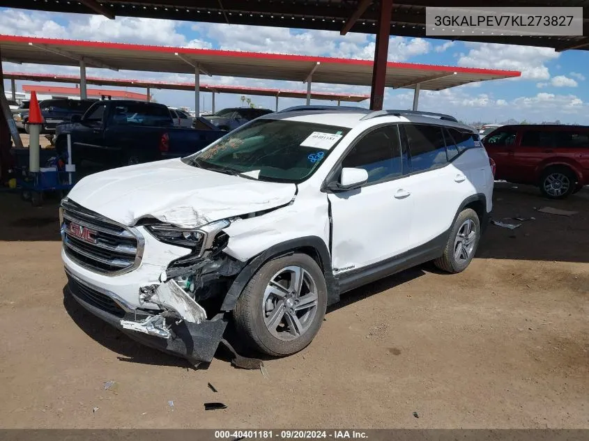 2019 GMC Terrain Slt VIN: 3GKALPEV7KL273827 Lot: 40401181