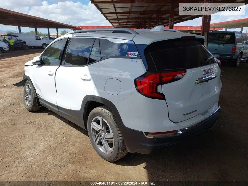 2019 GMC Terrain Slt VIN: 3GKALPEV7KL273827 Lot: 40401181