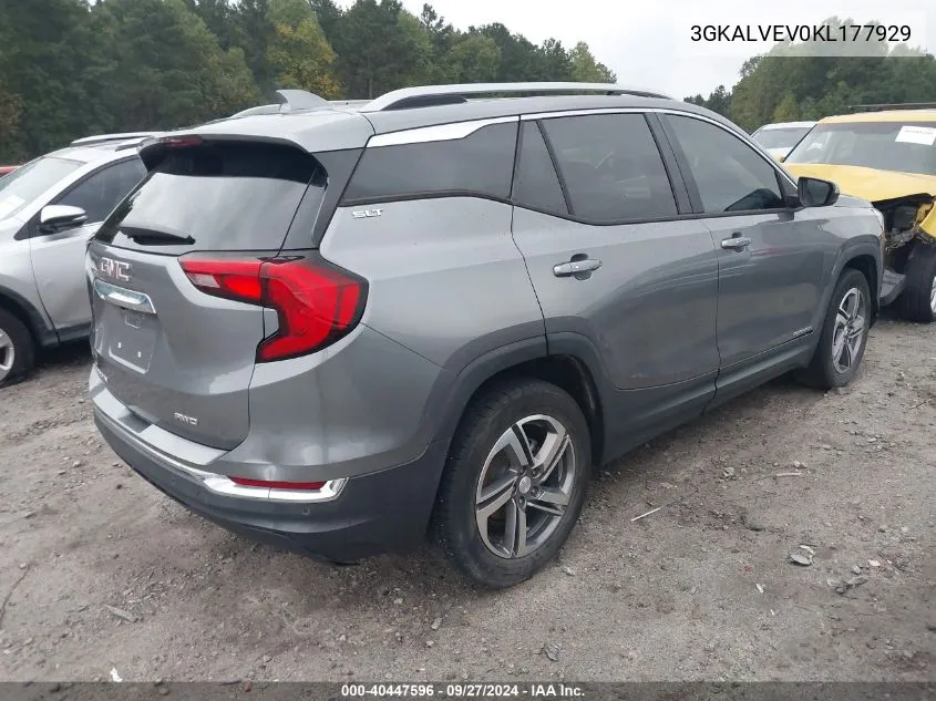 2019 GMC Terrain Slt VIN: 3GKALVEV0KL177929 Lot: 40447596