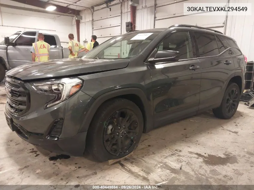 2019 GMC Terrain Sle VIN: 3GKALTEVXKL294549 Lot: 40449884