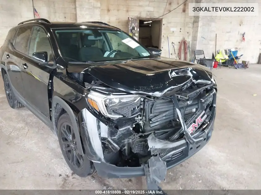 2019 GMC Terrain Sle VIN: 3GKALTEV0KL222002 Lot: 41618808