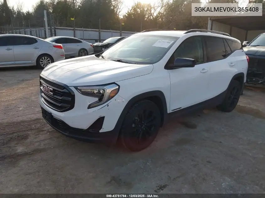 3GKALMEV0KL365408 2019 GMC Terrain Sle