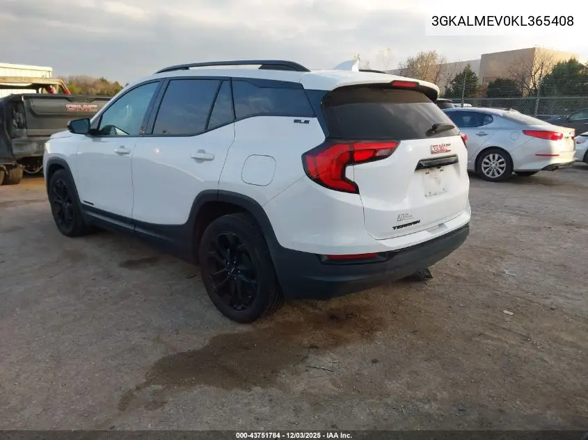 3GKALMEV0KL365408 2019 GMC Terrain Sle