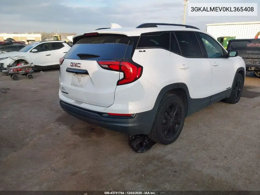3GKALMEV0KL365408 2019 GMC Terrain Sle