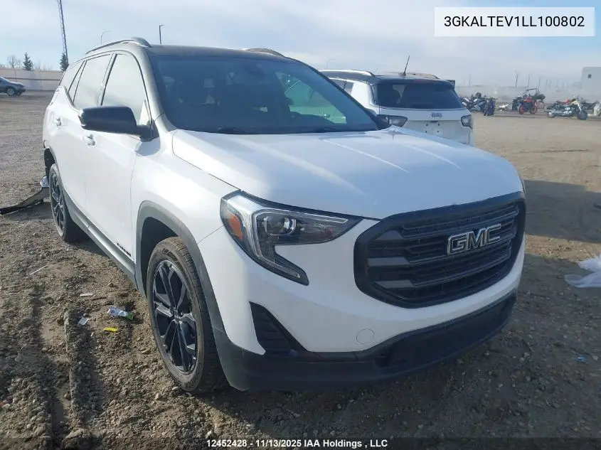 3GKALTEV1LL100802 2020 GMC Terrain Sle