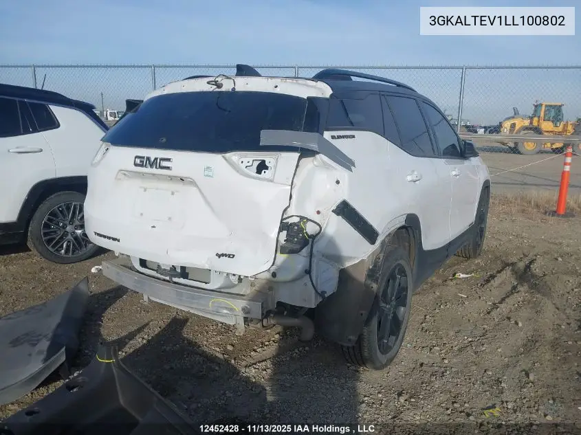 3GKALTEV1LL100802 2020 GMC Terrain Sle