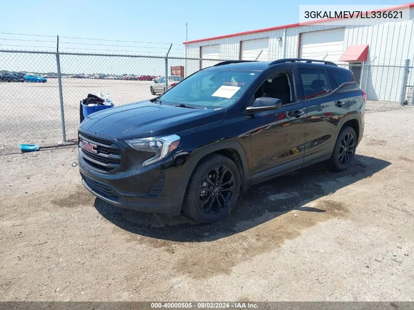 2020 GMC Terrain Fwd Sle VIN: 3GKALMEV7LL336621 Lot: 40000505