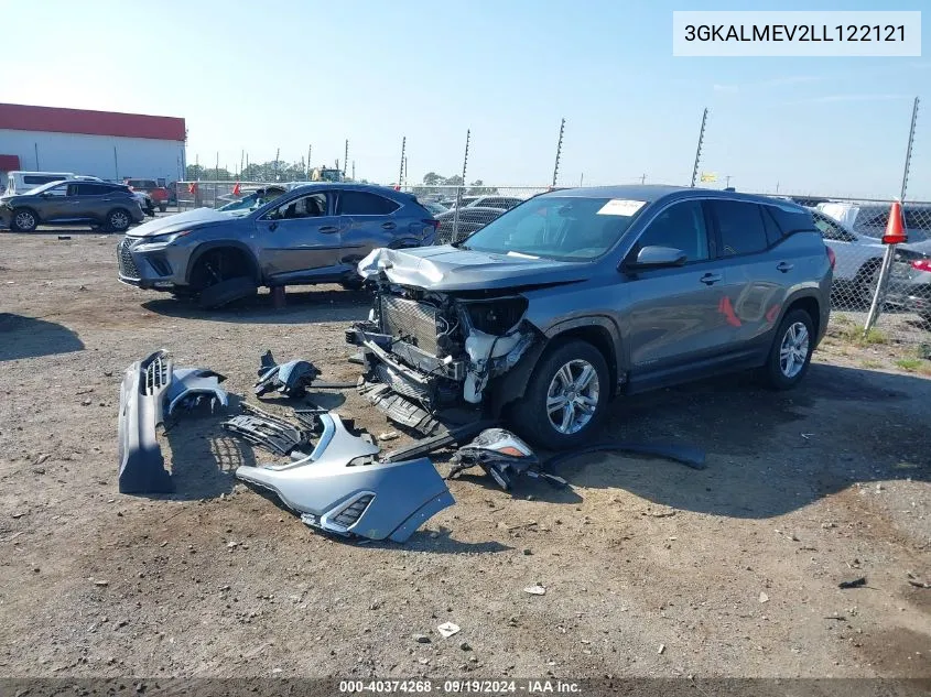 2020 GMC Terrain Fwd Sle VIN: 3GKALMEV2LL122121 Lot: 40374268