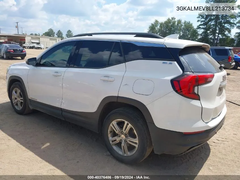 2020 GMC Terrain Fwd Sle VIN: 3GKALMEV8LL213734 Lot: 40376486