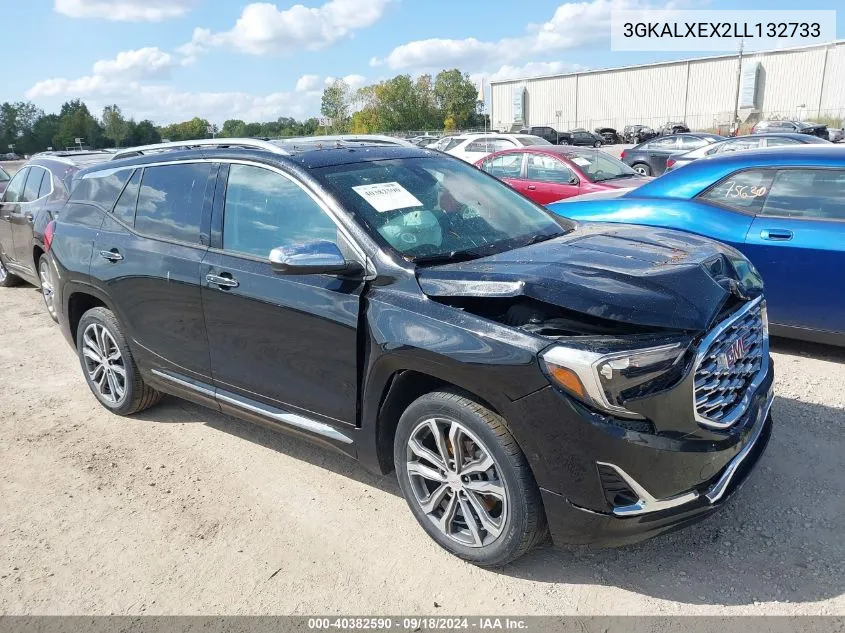 2020 GMC Terrain Awd Denali VIN: 3GKALXEX2LL132733 Lot: 40382590