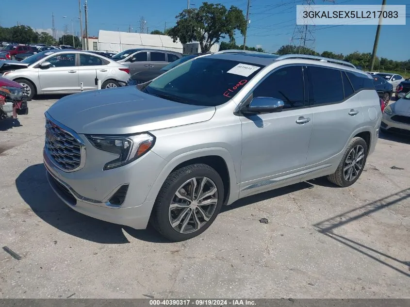 2020 GMC Terrain Denali VIN: 3GKALSEX5LL217083 Lot: 40390317