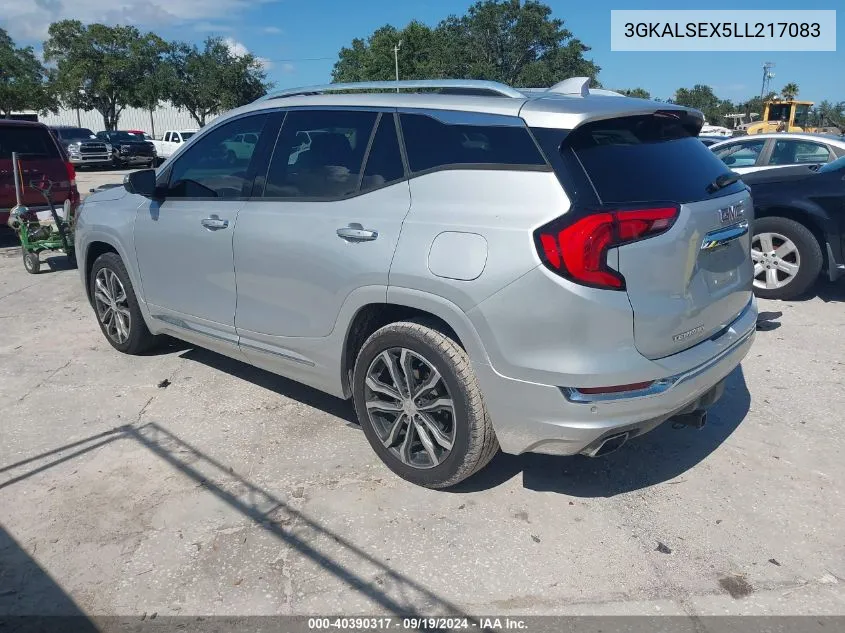 2020 GMC Terrain Denali VIN: 3GKALSEX5LL217083 Lot: 40390317