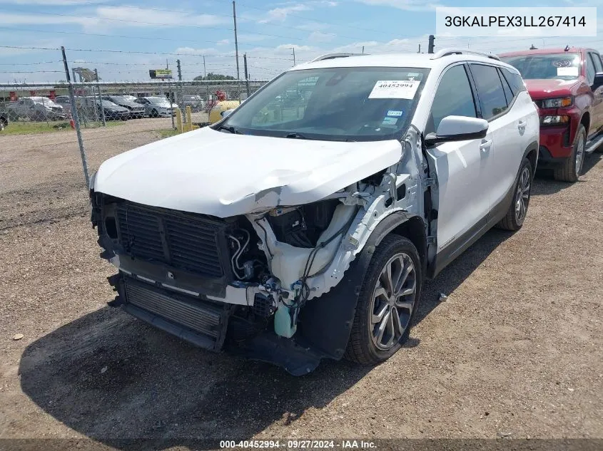 2020 GMC Terrain Fwd Slt VIN: 3GKALPEX3LL267414 Lot: 40452994