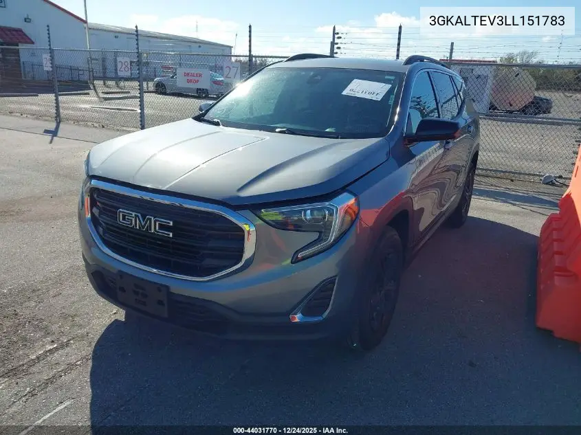 3GKALTEV3LL151783 2020 GMC Terrain Awd Sle