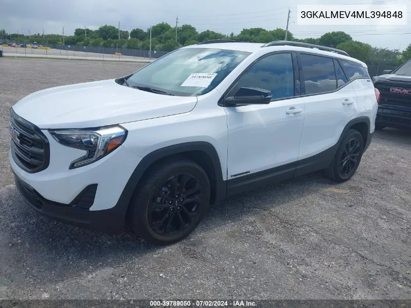 3GKALMEV4ML394848 2021 GMC Terrain Fwd Sle