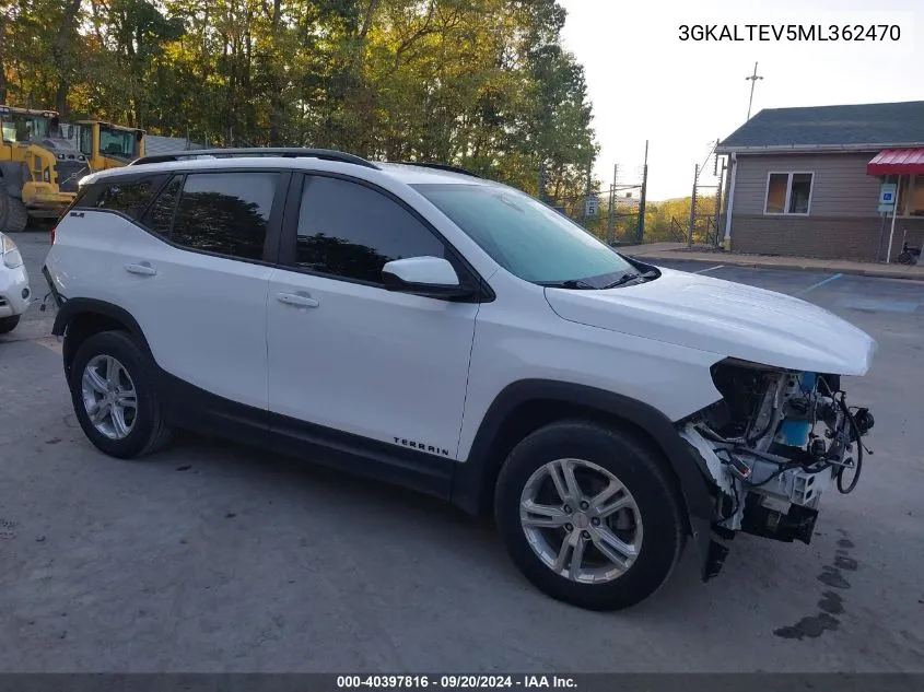 2021 GMC Terrain Awd Sle VIN: 3GKALTEV5ML362470 Lot: 40397816