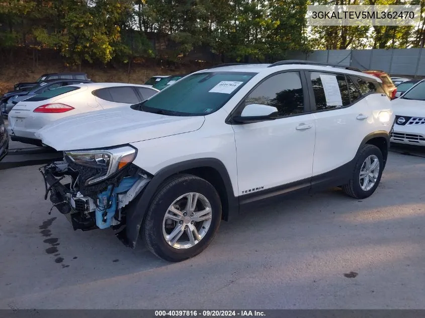 2021 GMC Terrain Awd Sle VIN: 3GKALTEV5ML362470 Lot: 40397816