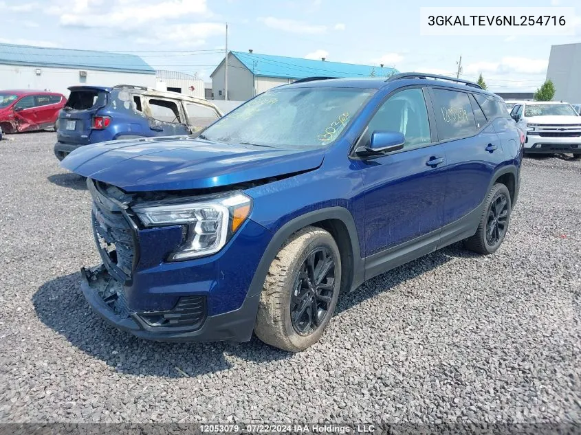 2022 GMC Terrain Sle VIN: 3GKALTEV6NL254716 Lot: 12053079