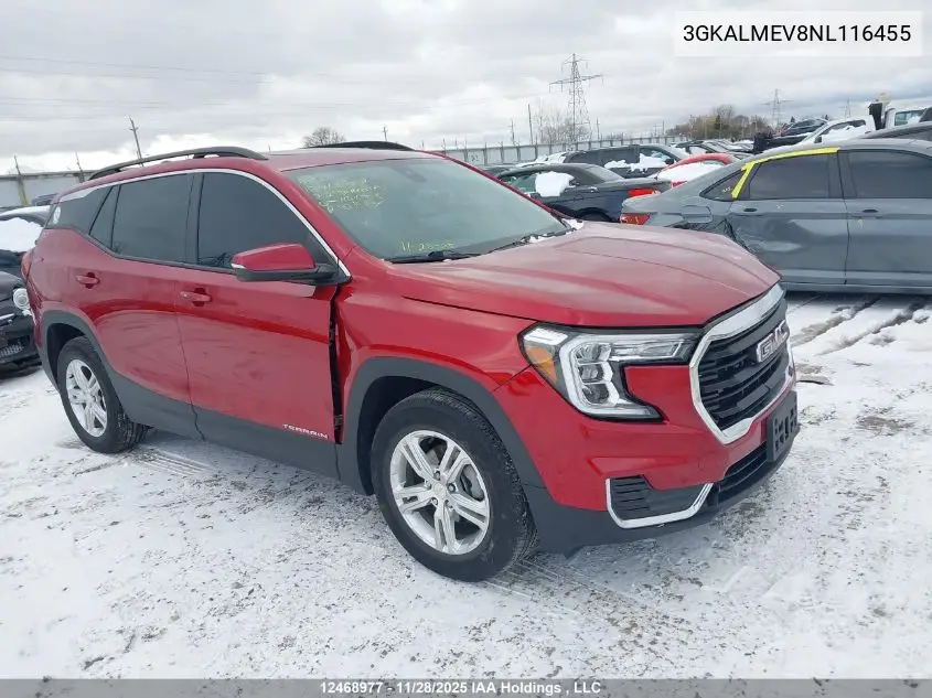 3GKALMEV8NL116455 2022 GMC Terrain Sle