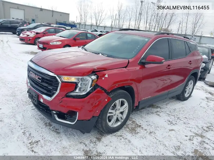 3GKALMEV8NL116455 2022 GMC Terrain Sle