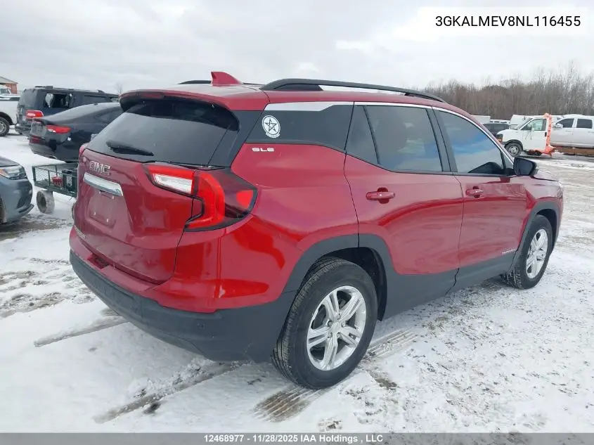 3GKALMEV8NL116455 2022 GMC Terrain Sle