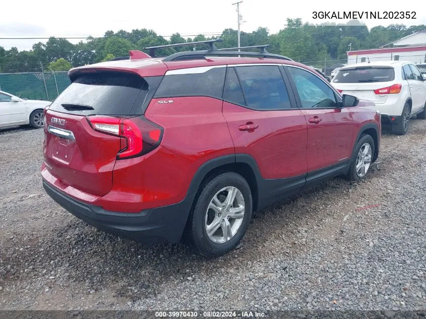 2022 GMC Terrain Fwd Sle VIN: 3GKALMEV1NL202352 Lot: 39970430