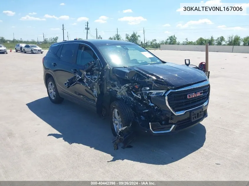 2022 GMC Terrain Awd Sle VIN: 3GKALTEV0NL167006 Lot: 40442398