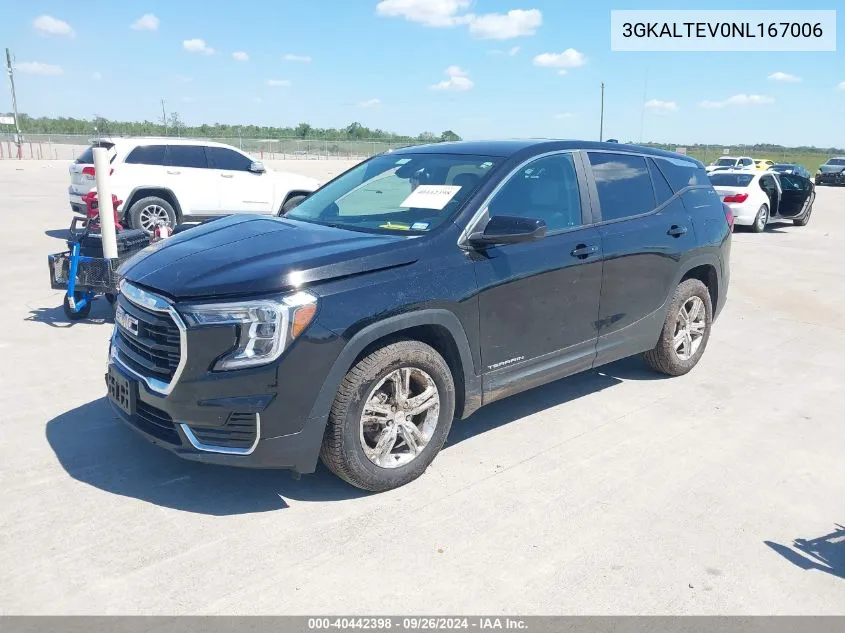 2022 GMC Terrain Awd Sle VIN: 3GKALTEV0NL167006 Lot: 40442398