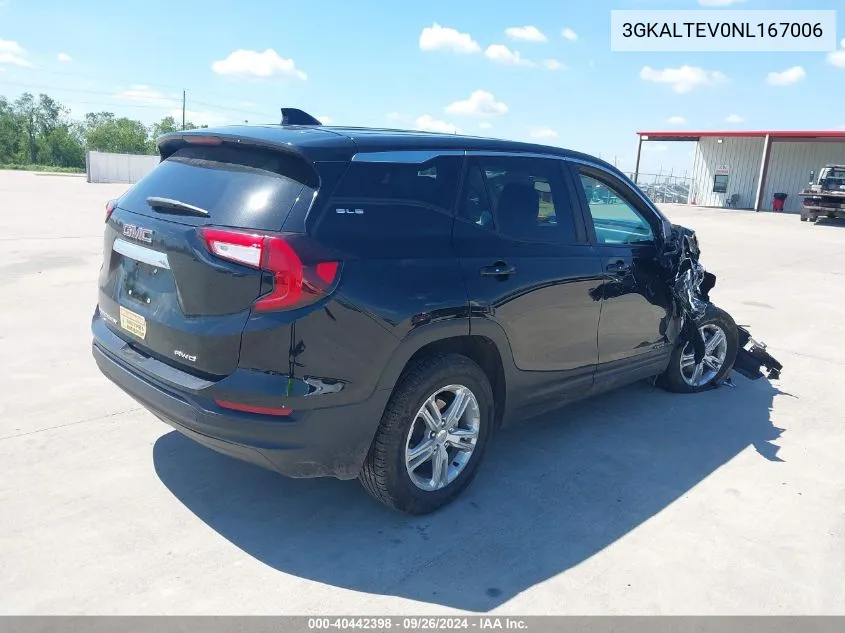 2022 GMC Terrain Awd Sle VIN: 3GKALTEV0NL167006 Lot: 40442398