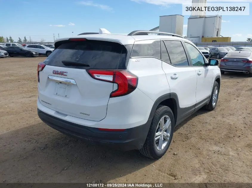 2023 GMC Terrain VIN: 3GKALTEG3PL138247 Lot: 12108172