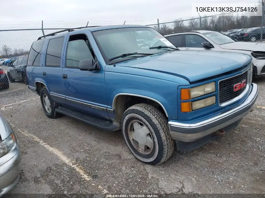 1GKEK13K3SJ754126 1995 GMC Yukon