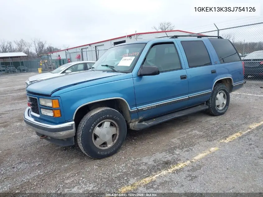 1GKEK13K3SJ754126 1995 GMC Yukon