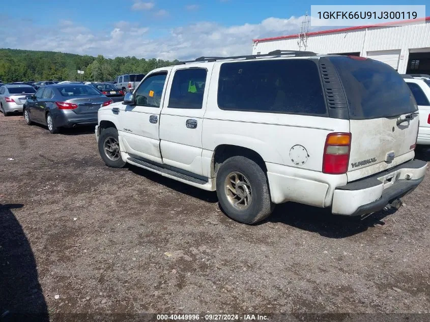 2001 GMC Yukon Xl 1500 Denali VIN: 1GKFK66U91J300119 Lot: 40449996