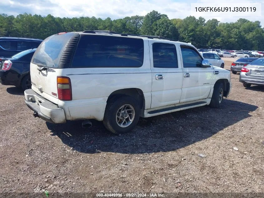 2001 GMC Yukon Xl 1500 Denali VIN: 1GKFK66U91J300119 Lot: 40449996