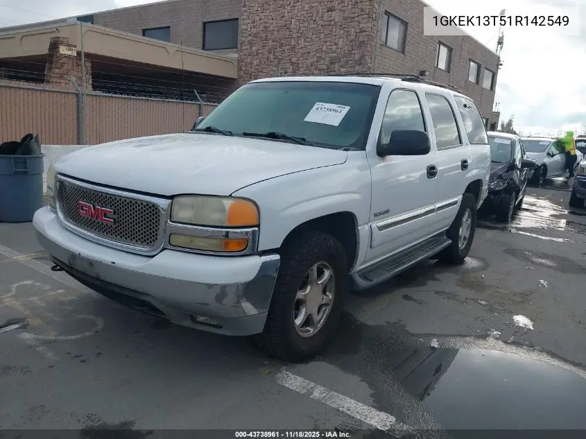 1GKEK13T51R142549 2001 GMC Yukon Slt