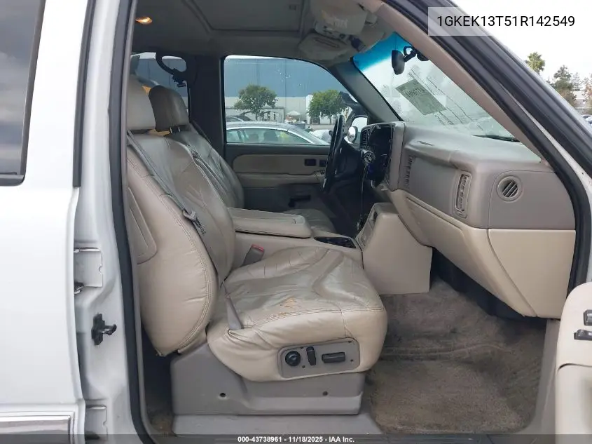 1GKEK13T51R142549 2001 GMC Yukon Slt