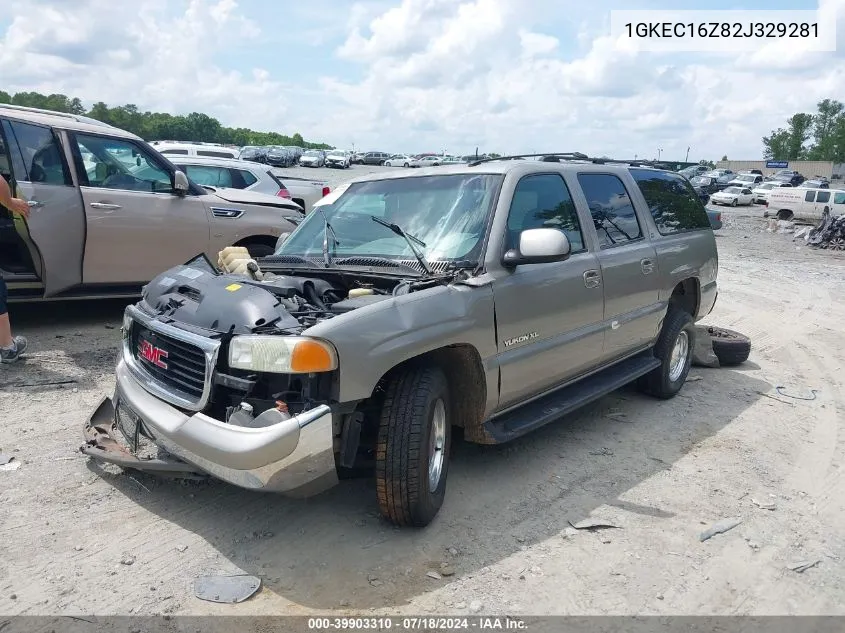 2002 GMC Yukon Xl 1500 Slt VIN: 1GKEC16Z82J329281 Lot: 39903310