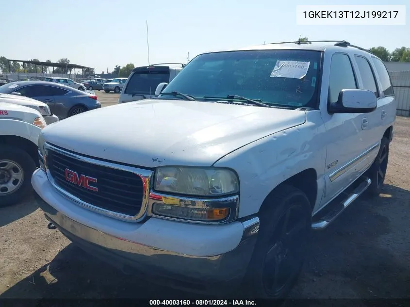 1GKEK13T12J199217 2002 GMC Yukon Slt