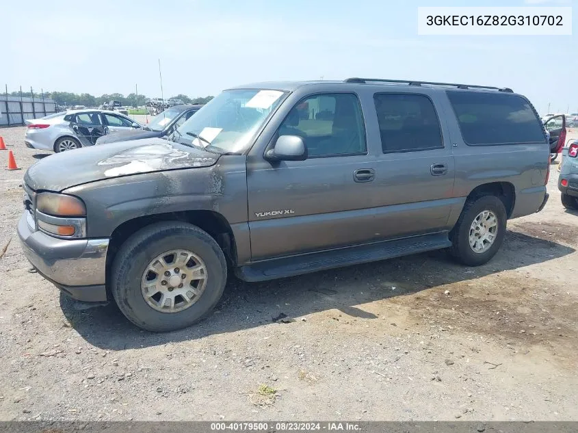 2002 GMC Yukon Xl 1500 Sle VIN: 3GKEC16Z82G310702 Lot: 40179500