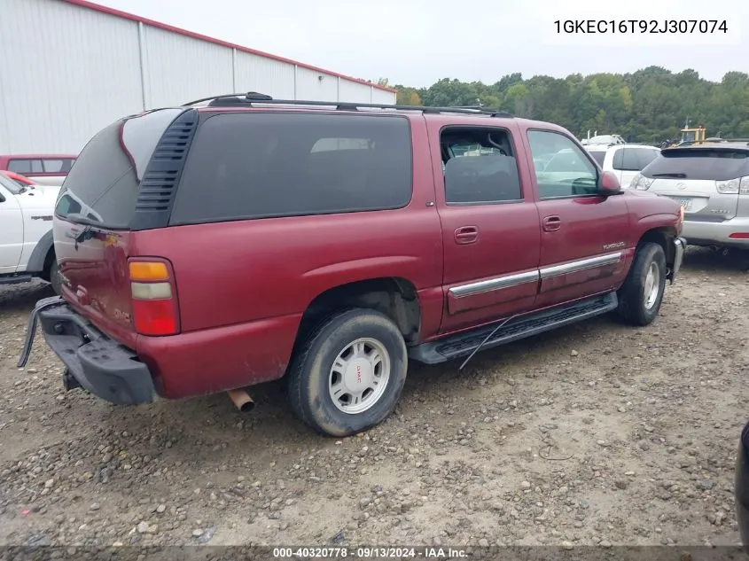 2002 GMC Yukon Xl Sle VIN: 1GKEC16T92J307074 Lot: 40320778